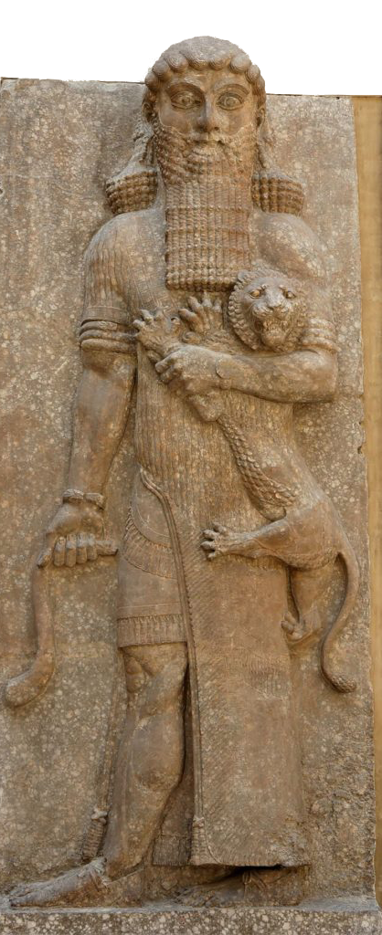 Gilgamesh - Palacio de Sargao II em Khorsabad. Escultura de 713-706-AC6 a.C