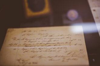 Carta poema manuscrita